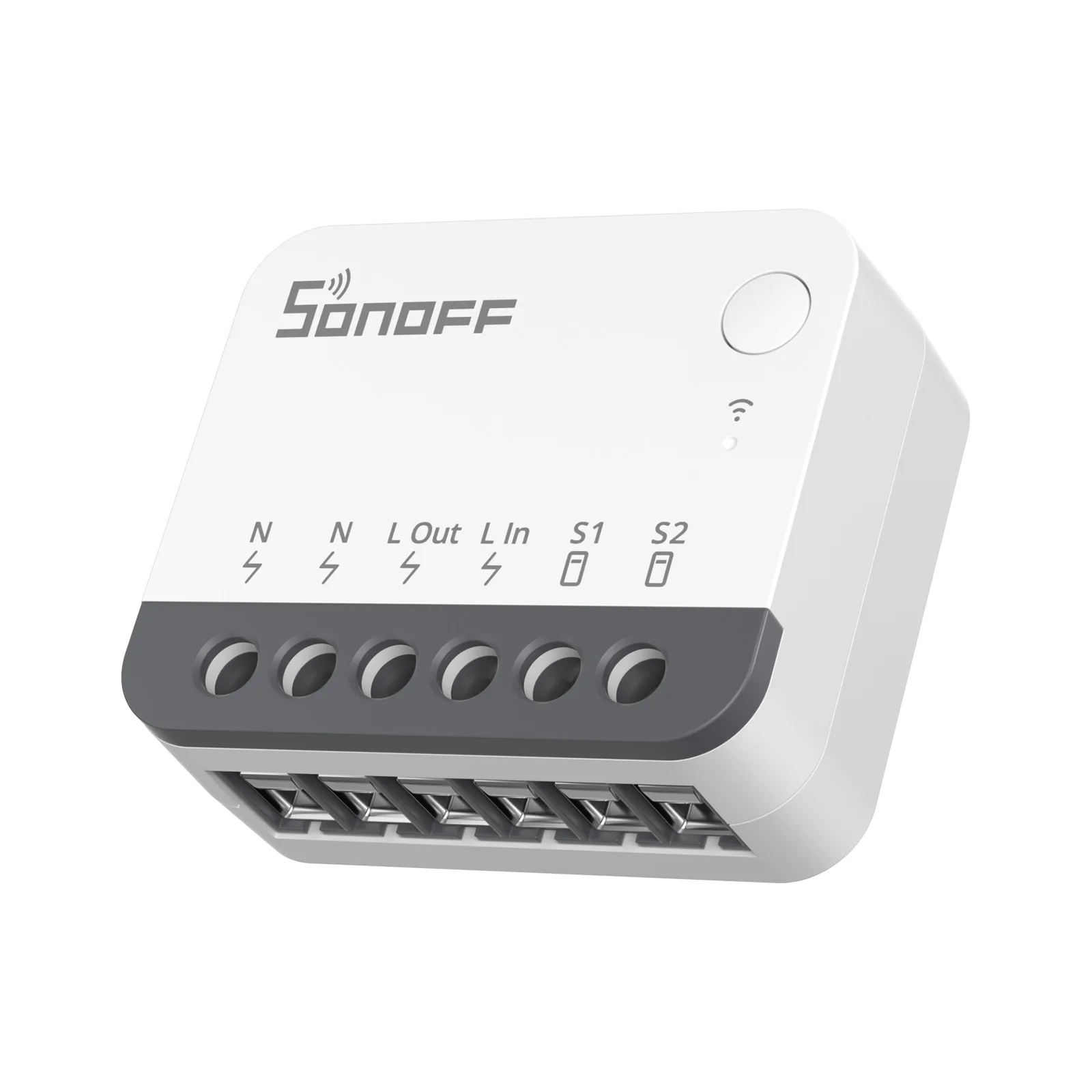 SONOFF ZBMINIR2 Zigbee Smart Switch Ultra-Compact 10A Smart Home Automation Module Works with Alexa Google Home via Zigbee Hub