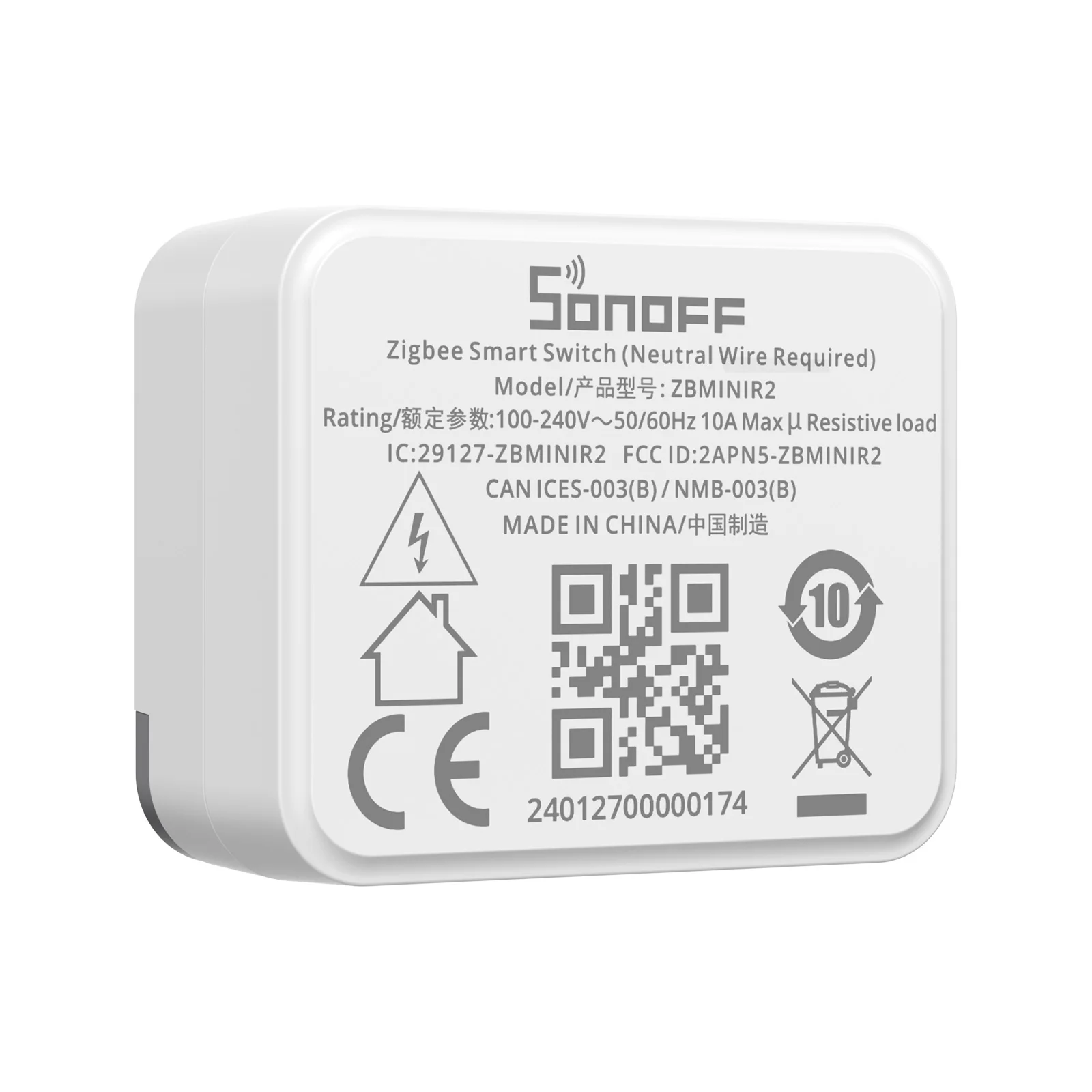 SONOFF ZBMINIR2 Zigbee Smart Switch Ultra-Compact 10A Smart Home Automation Module Works with Alexa Google Home via Zigbee Hub - Image 4